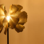 Blossom Φωτιστικο Επιδαπεδιο 49x49x149cm Μεταλλο Brown Gold Μαυρο - Image 5