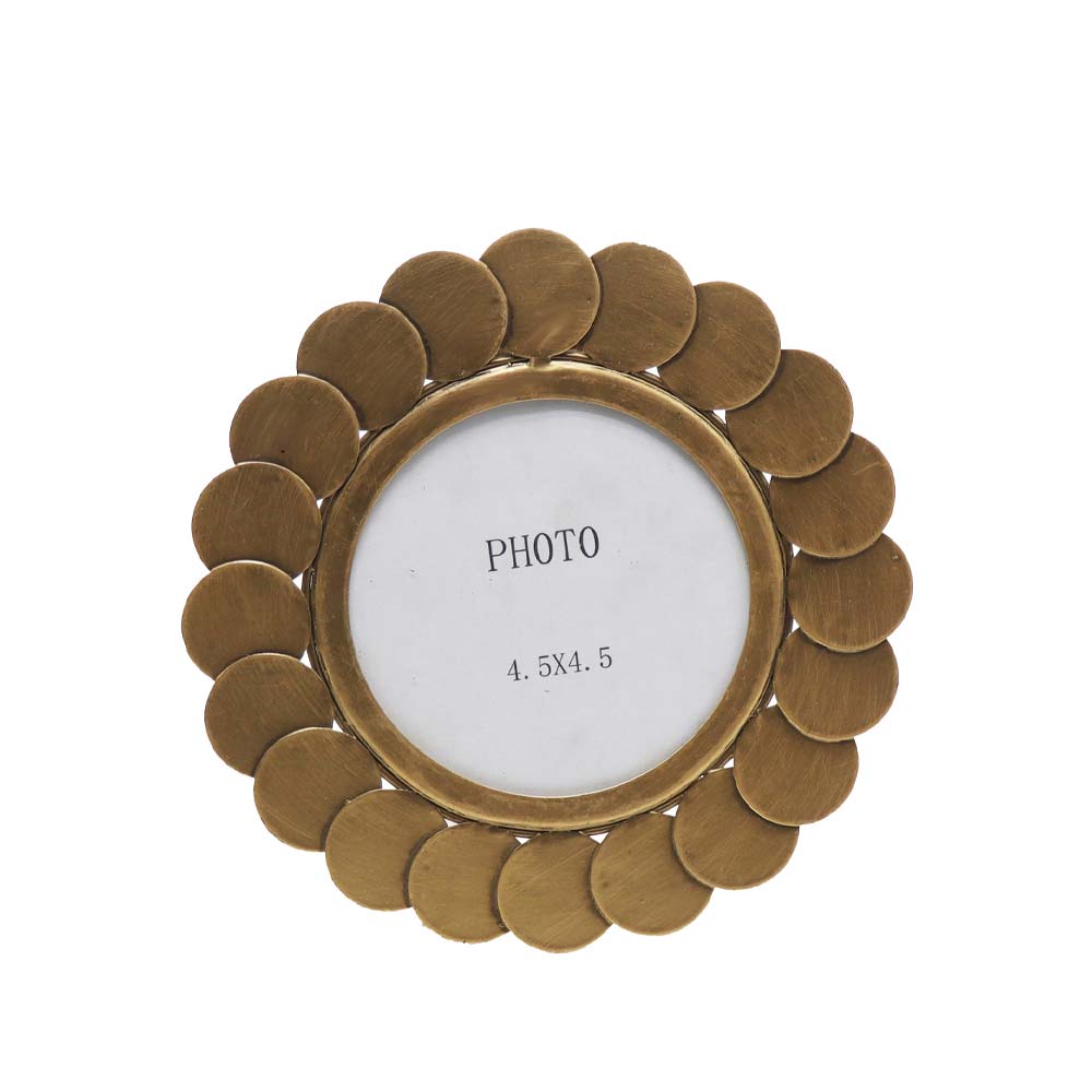 033311-TQ4Fd-first-_1 Coin Κορνιζα 20x2x20cm Μεταλλο Χρυσο Μεταλλικο Γυαλι - Image 1
