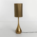 Stala Φωτιστικο Επιτραπεζιο 20x20x74cm Μεταλλο Brown Gold