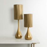 Stala Φωτιστικο Επιτραπεζιο 20x20x74cm Μεταλλο Brown Gold - Image 5