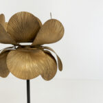 Blossom Φωτιστικο Επιτραπεζιο 26x26x55cm Μεταλλο Brown Gold - Image 4