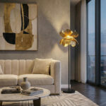 Blossom Φωτιστικο Επιδαπεδιο 44x44x152cm Μεταλλο Brown Gold - Image 2