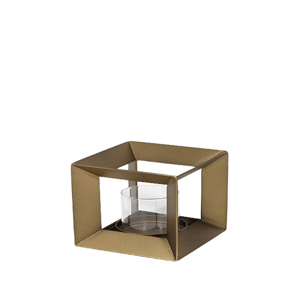 033898-kbgOX-first-_1 Escape Διακοσμητικο Κηροπηγιο 12x12x12cm Μεταλλο Χρυσο - Image 1