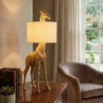 Giraffa Φωτιστικο Επιτραπεζιο 30x26x68cm Polyresin Φυσικο Υφασμα - Image 2