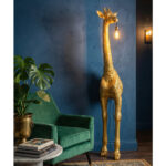 Girafe Φωτιστικο Επιδαπεδιο 42x35x196cm Fiberglass Χρυσο - Image 2