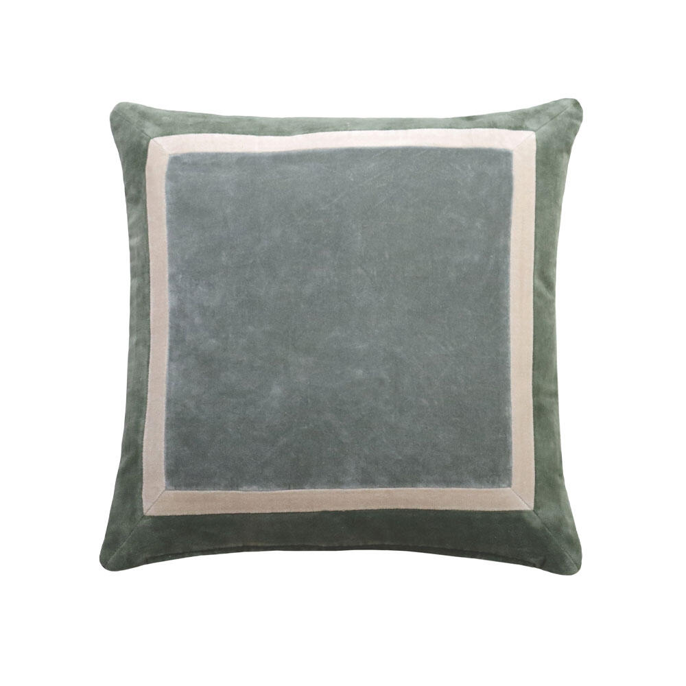 034184-JDjvc-first-_1 Mare Διακοσμητικο Μαξιλαρι 50x50cm Υφασμα Μεντα Λευκο - Image 1