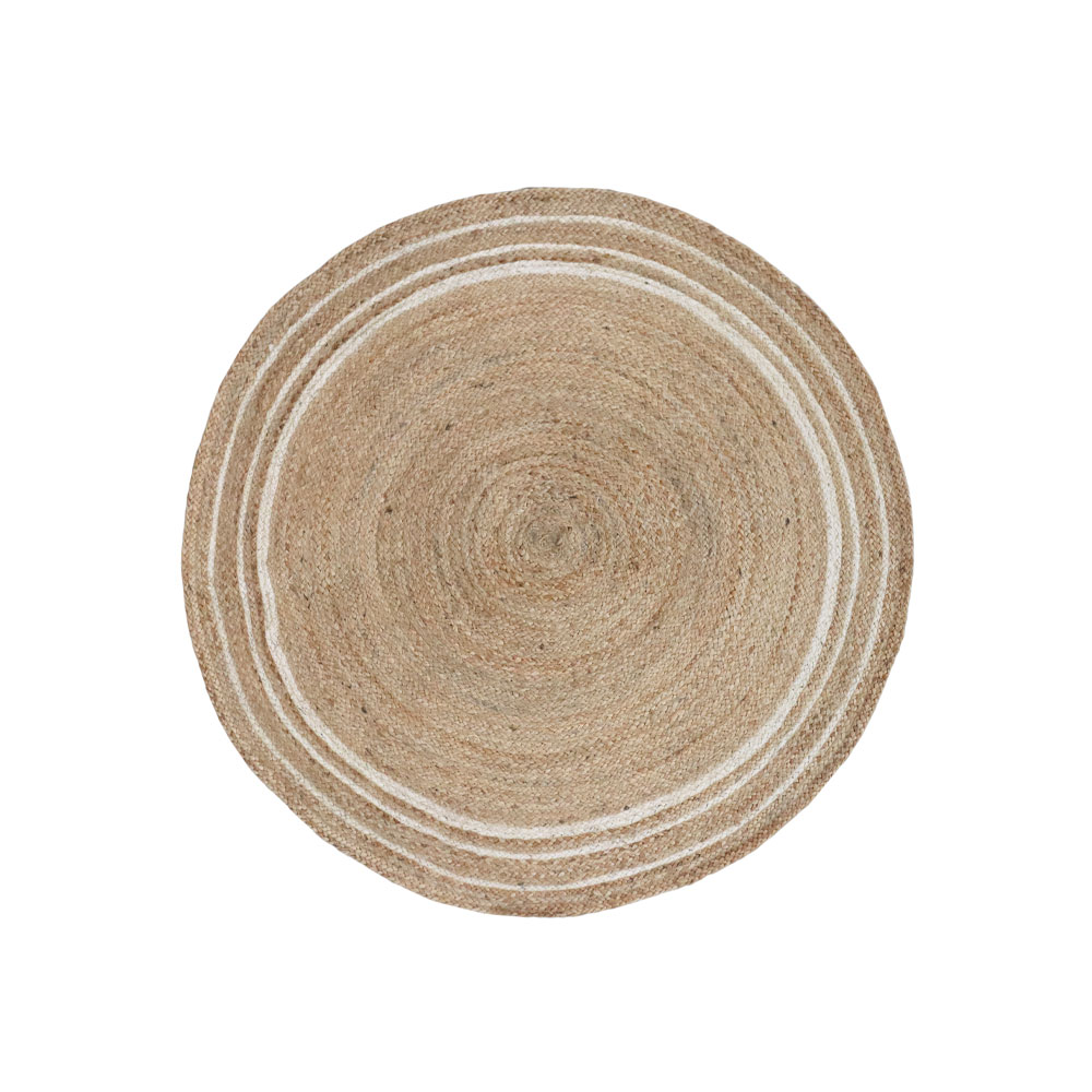 034212-FX4M2-first-_1 Cercle A Χαλι 120x120cm Γιουτα Μπεζ Καφε Λευκο - Image 1