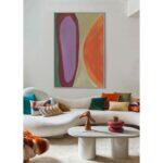 Geo Dream A Πινακας Διακοσμητικος Με Κορνιζα 80x120x4cm Καμβας Πολυχρωμο Ξυλο Φυσικο - Image 2