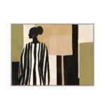 Tierra Πινακας Διακοσμητικος Με Κορνιζα 90x120x4cm Καμβας Πολυχρωμο Ξυλο Φυσικο