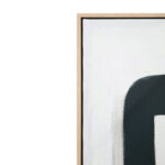 Del Sil Πινακας Διακοσμητικος Με Κορνιζα 80x120x4cm Καμβας Μαυρο Γκρι Μπεζ Ξυλο Φυσικο - Image 4