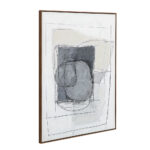 Womb Beauty Πινακας Διακοσμητικος Με Κορνιζα 90x120x4cm Καμβας Μπλε Σκουρο Γκρι Μπεζ Ξυλο Φυσικο - Image 3