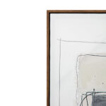 Womb Beauty Πινακας Διακοσμητικος Με Κορνιζα 90x120x4cm Καμβας Μπλε Σκουρο Γκρι Μπεζ Ξυλο Φυσικο - Image 4