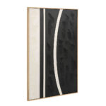 Solaire A Πινακας Διακοσμητικος Με Κορνιζα 80x120x4cm Καμβας Καφε Σκουρο Μπεζ Ξυλο Φυσικο - Image 3
