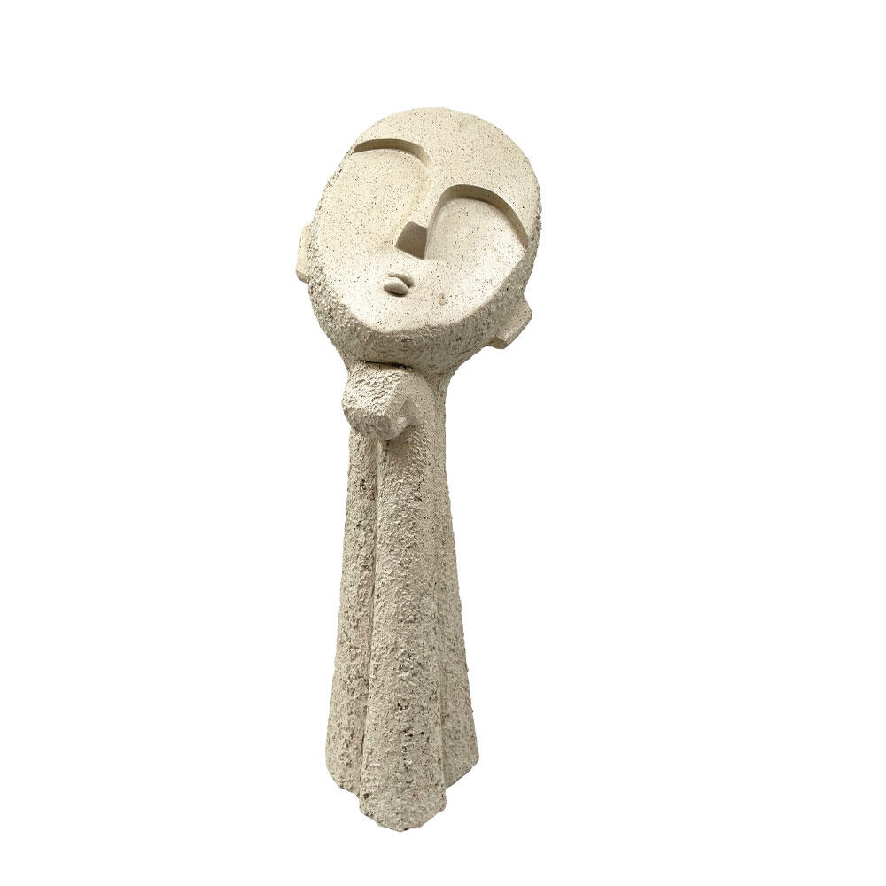 034266-iuoCJ-first-_1 mood2 Διακοσμητικο Προσωπο 14x14x38cm Polyresin Μπεζ - Image 1