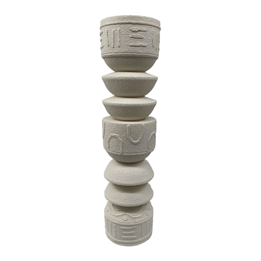034270-iXEGk-first-_1 Ancient Κηροπηγιο 10x10x40cm Polyresin Ασπρο - Image 1