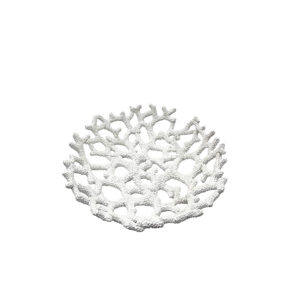 034305-3jqWp-first-_1 Corail S Δισκος Διακοσμησης 32x32x8cm Polyresin Ασπρο - Image 1