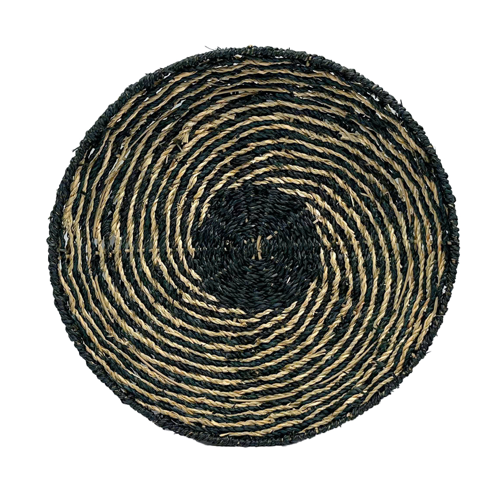 034321-Zeuz0-first-_1 Iris Διακοσμητικο Τοιχου 51x51x6cm Seagrass Μαυρο Φυσικο - Image 1