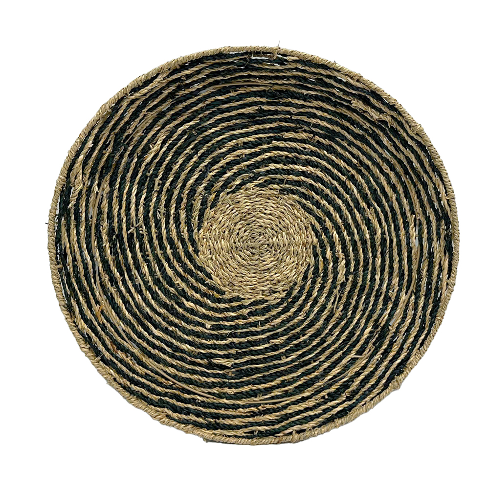 034322-YnOcX-first-_1 Iris Διακοσμητικο Τοιχου 51x51x6cm Seagrass Φυσικο Μαυρο - Image 1