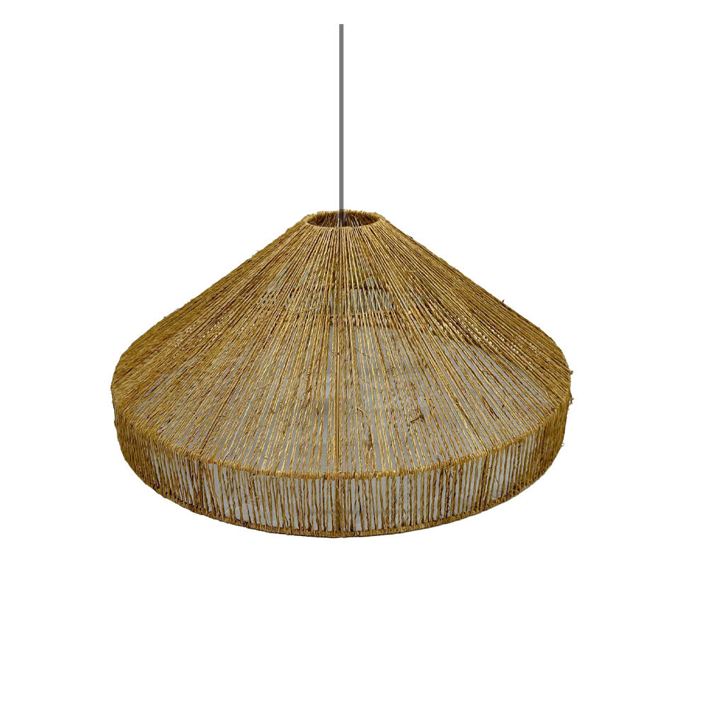 034346-bzkne-first-_1 Rina Φωτιστικο Οροφης 60x60x26cm Γιουτα Φυσικο - Image 1
