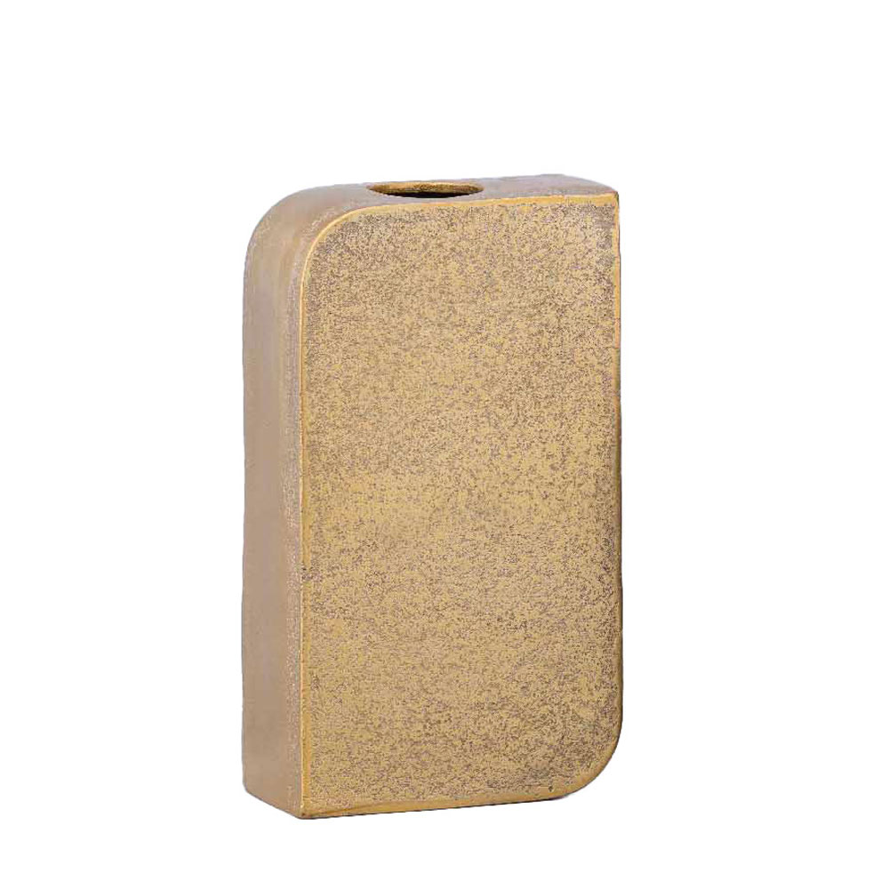 034394-ffvz9-first-_1 Brick Βαζο 15x7x26cm Αλουμινιο Χρυσο - Image 1