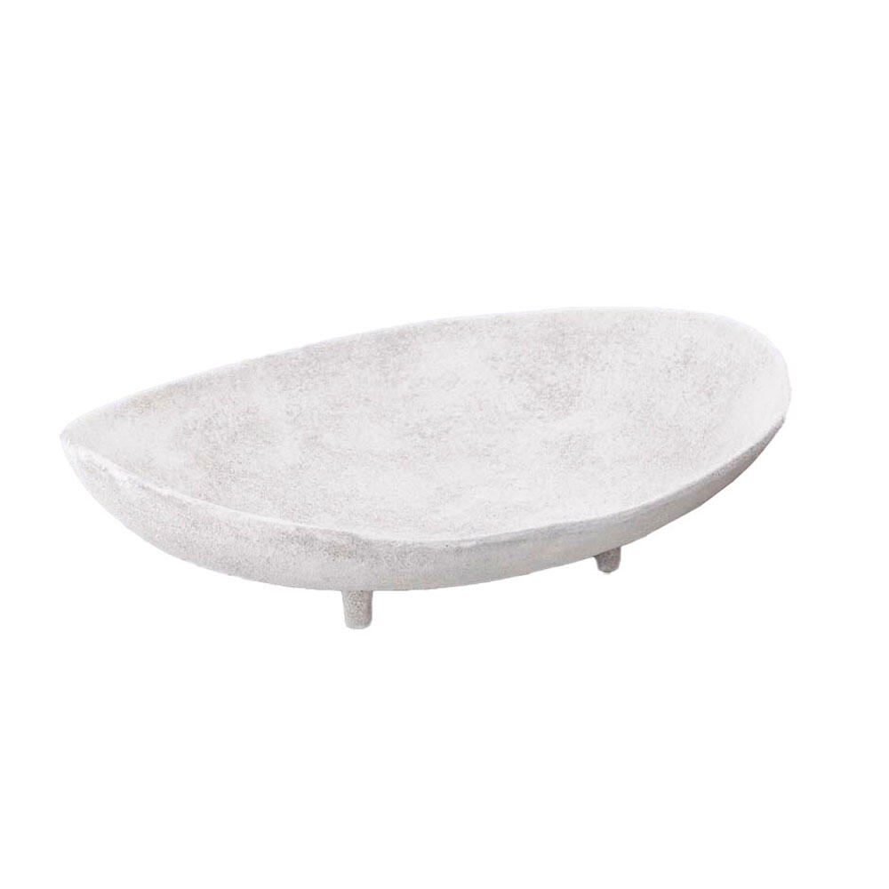 034419-nI0YF-first-_1 Pedestal Μπωλ Με Ποδι 45x33x12cm Αλουμινιο Ασπρο - Image 1
