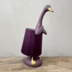 Quack B Φωτιστικο Επιτραπεζιο 37x23x58cm Polyresin Μωβ Ανοιχτο Χρυσο Υφασμα Μωβ Σκουρο - Image 2