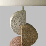 Zenstone B Φωτιστικο Επιτραπεζιο 31x31x63cm Polyresin Πολυχρωμο Υφασμα Λευκο - Image 4