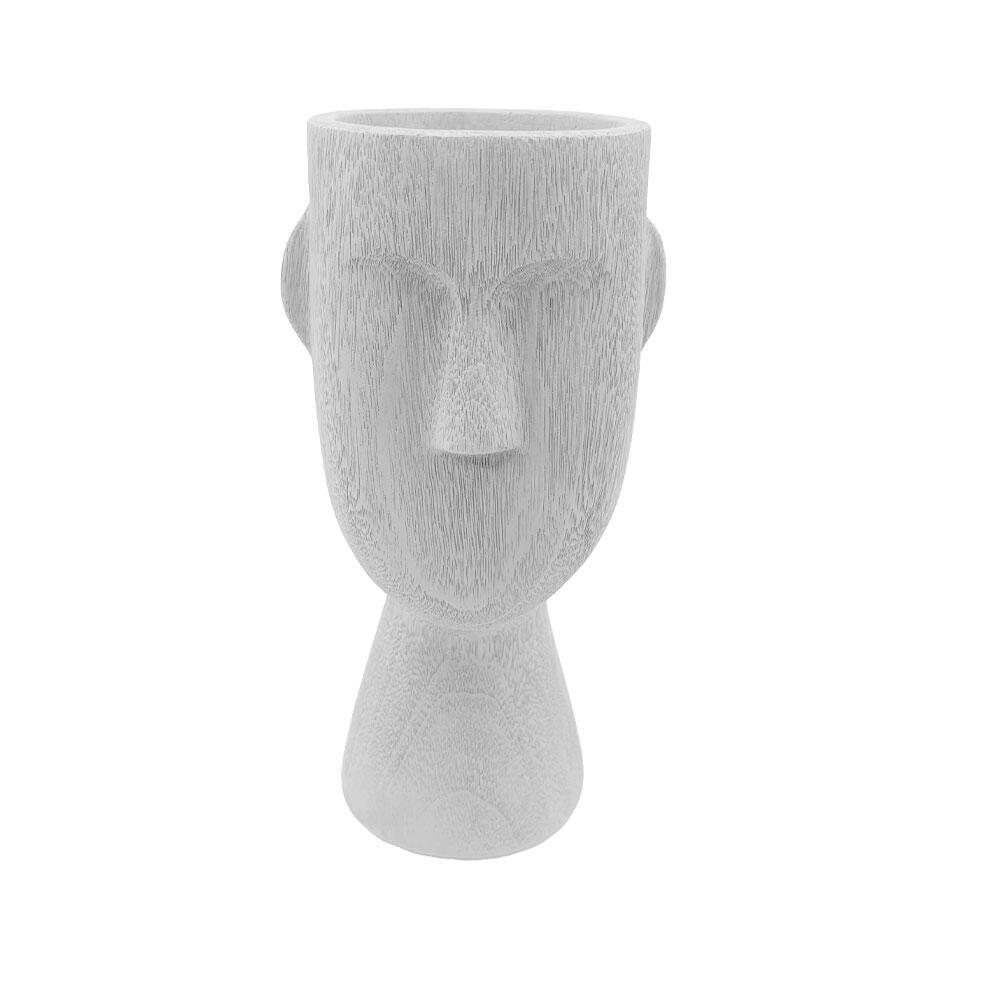 034488-rxvst-first-_1 Polyface Βαζο 21x7x19cm Polyresin Ασπρο - Image 1