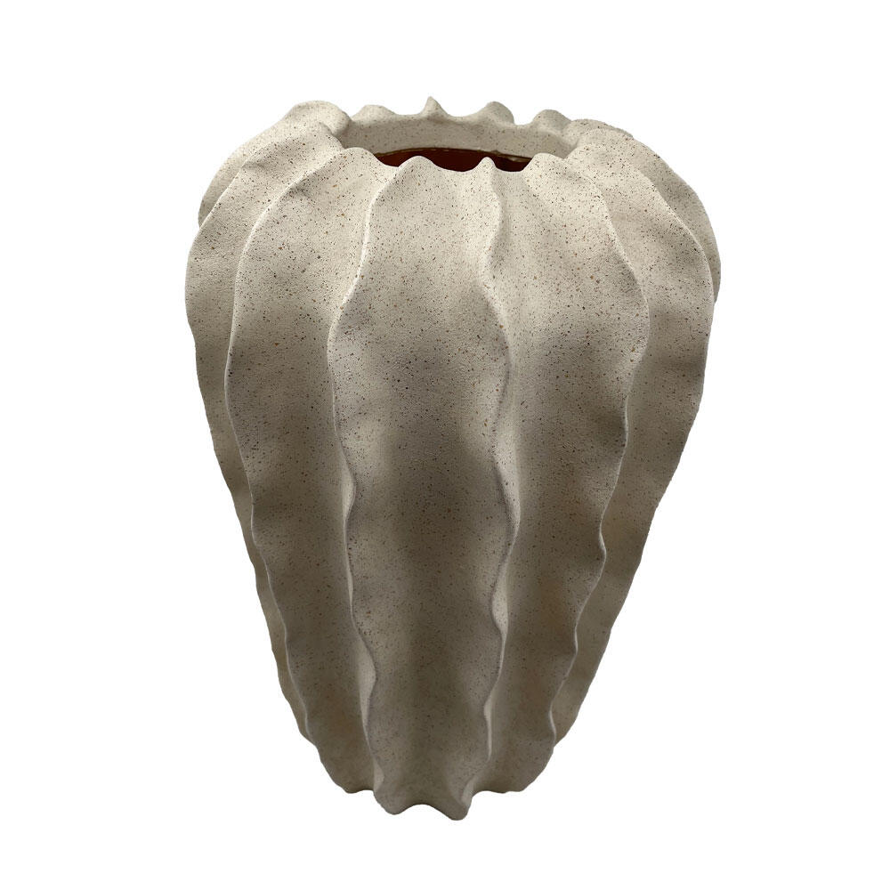 034500-mO5jl-first-_1 Thorny Βαζο 24x24x28cm Polyresin Μπεζ - Image 1