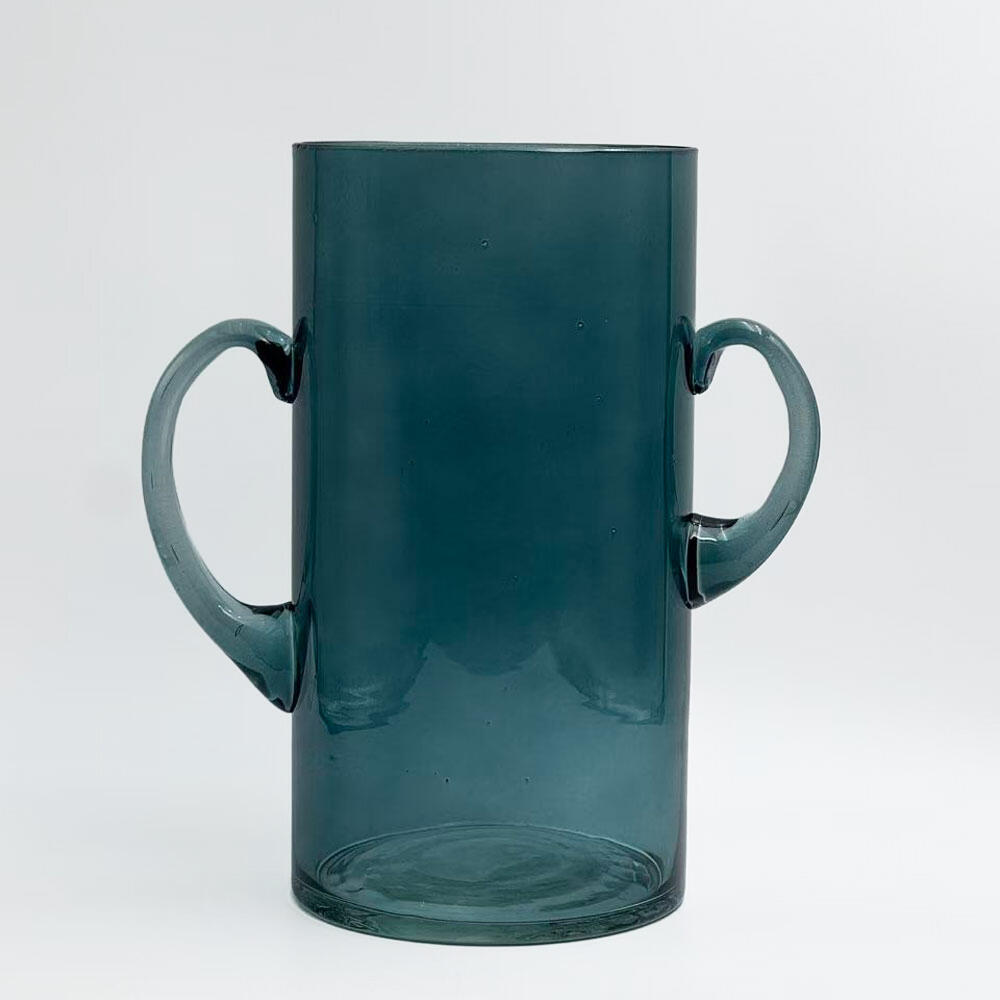 034543-7XS7O-first-_1 Handle Βαζο 23x12x24cm Γυαλι Μπλε - Image 1