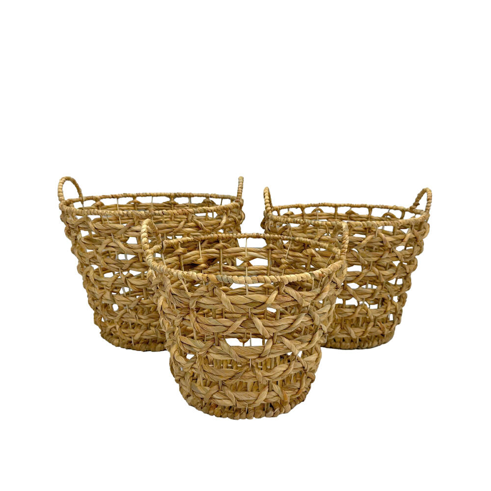034559-LRYIM-first-_1 Light Nest Καλαθι Υακινθου Set 3τμχ 45x45x41cm Υακινθος Φυσικο - Image 1