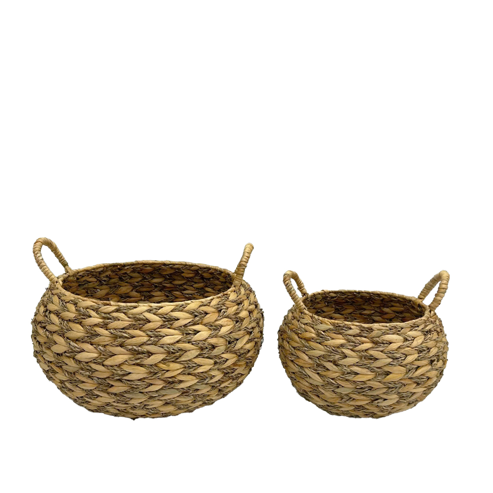 034567-BhXav-first-_1 Cestino Καλαθι Υακινθου Set 2τμχ 46x46x32cm Υακινθος Φυσικο - Image 1