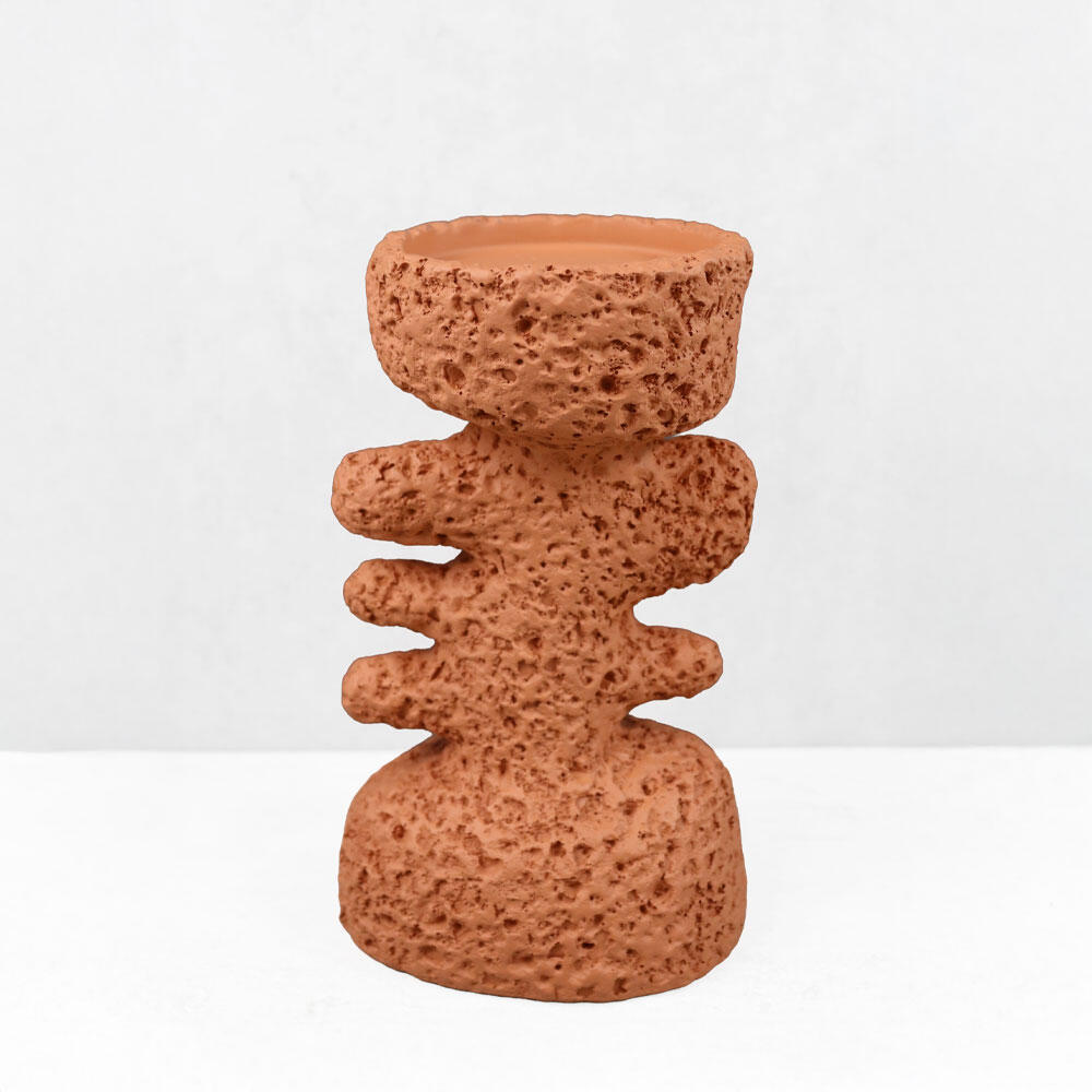 034605-tQvc7-first-_1 Kycladic I Κηροπηγιο Διακοσμητικο 12x10x20cm Resin Πορτοκαλι - Image 1