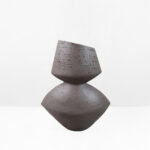 Looma Ii Βαζο 28.5x15.5x34.5cm Resin Καφε Σκουρο