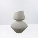 Looma Iii Βαζο 29x16x35cm Resin Μπεζ