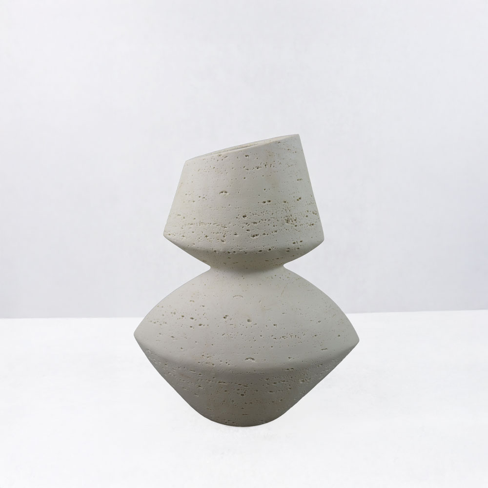 034616-NccMd-first-_1 Looma Iii Βαζο 29x16x35cm Resin Μπεζ - Image 1