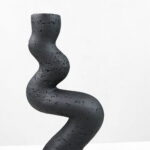 Angles I Κηροπηγιο Διακοσμητικο 11x7x24cm Resin Μαυρο - Image 2