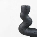 Angles I Κηροπηγιο Διακοσμητικο 11x7x24cm Resin Μαυρο - Image 3