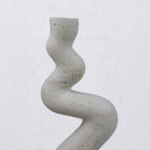 Angles Ii Κηροπηγιο Διακοσμητικο 11x7x24cm Resin Μπεζ - Image 3