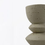 Equinox Ii Κηροπηγιο Διακοσμητικο 10x10x20cm Resin Μπεζ - Image 3