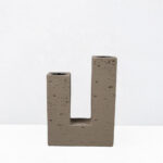 Flux I Κηροπηγιο Διακοσμητικο 12x4x16cm Resin Καφε - Image 3