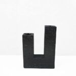 Flux Ii Κηροπηγιο Διακοσμητικο 12x4x16cm Resin Μαυρο - Image 3
