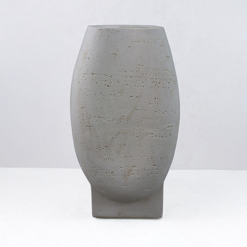 034631-IplUH-first-_1 Orbix Ii Βαζο 20x13x35cm Resin Μπεζ - Image 1