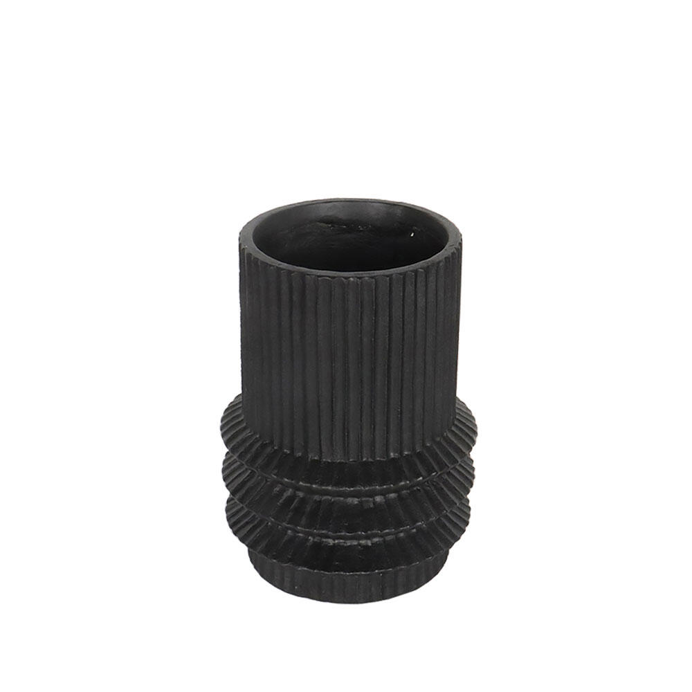 034652-yXFP0-first-_1 Helix Βαζο 25x25x35cm Mgo Μαυρο - Image 1