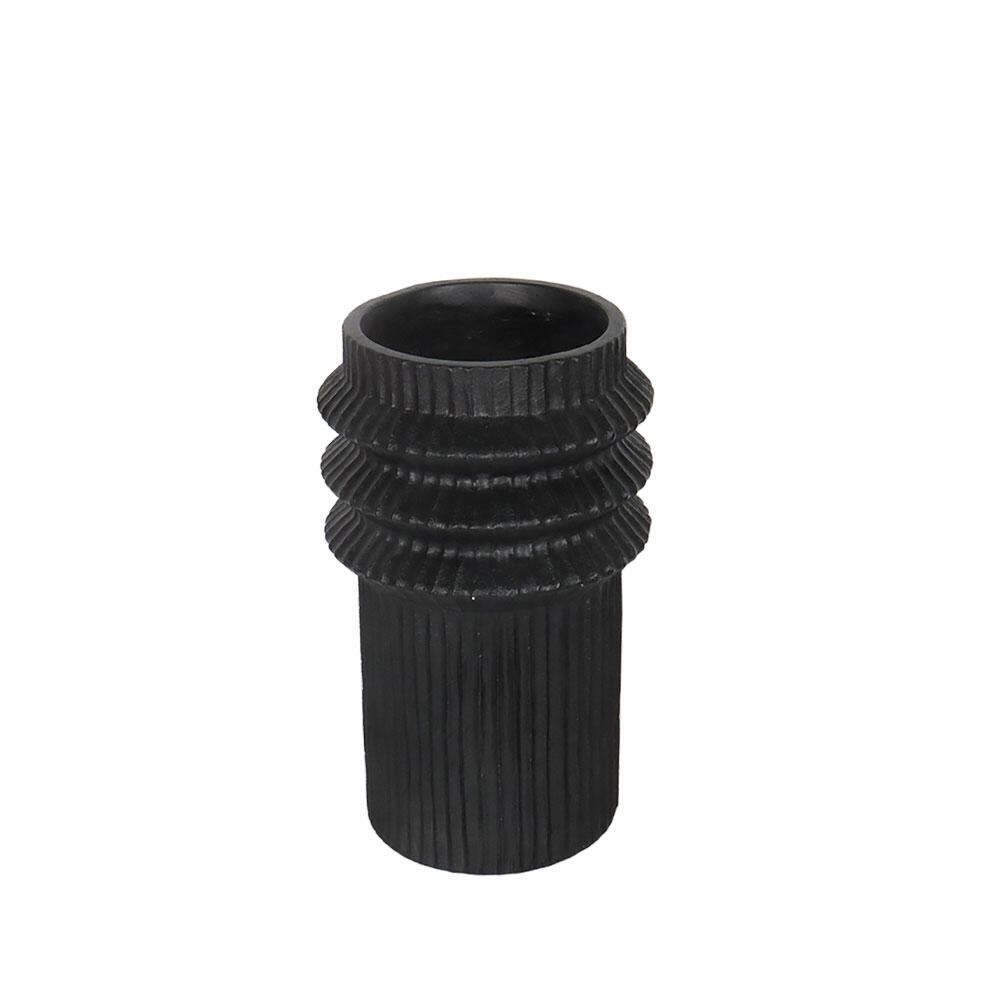 034653-h5qpl-first-_1 Helix Βαζο 26x26x43cm Mgo Μαυρο - Image 1