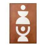 Equilibrium Πινακας Διακοσμητικος Με Κορνιζα 80x120x4cm Καμβας Πορτοκαλι Ξυλο
