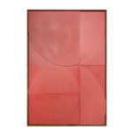 Harmony Πινακας Διακοσμητικος Με Κορνιζα 80x120x4cm Καμβας Πορτοκαλι Ξυλο