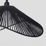 Clove Φωτιστικο Οροφης 48x21cm Σχοινι Μαυρο Χαρτι - Image 4