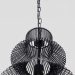 Steel Φωτιστικο Οροφης 28x41cm Σιδερο Μαυρο - Image 5