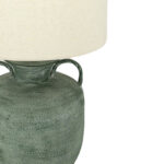 Opaline Φωτιστικο Επιτραπεζιο 35x35x61cm Μεταλλο Μεντα Μπεζ Ανοιχτο Λινο - Image 2